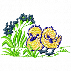 Small Birds Embroidery Design 10